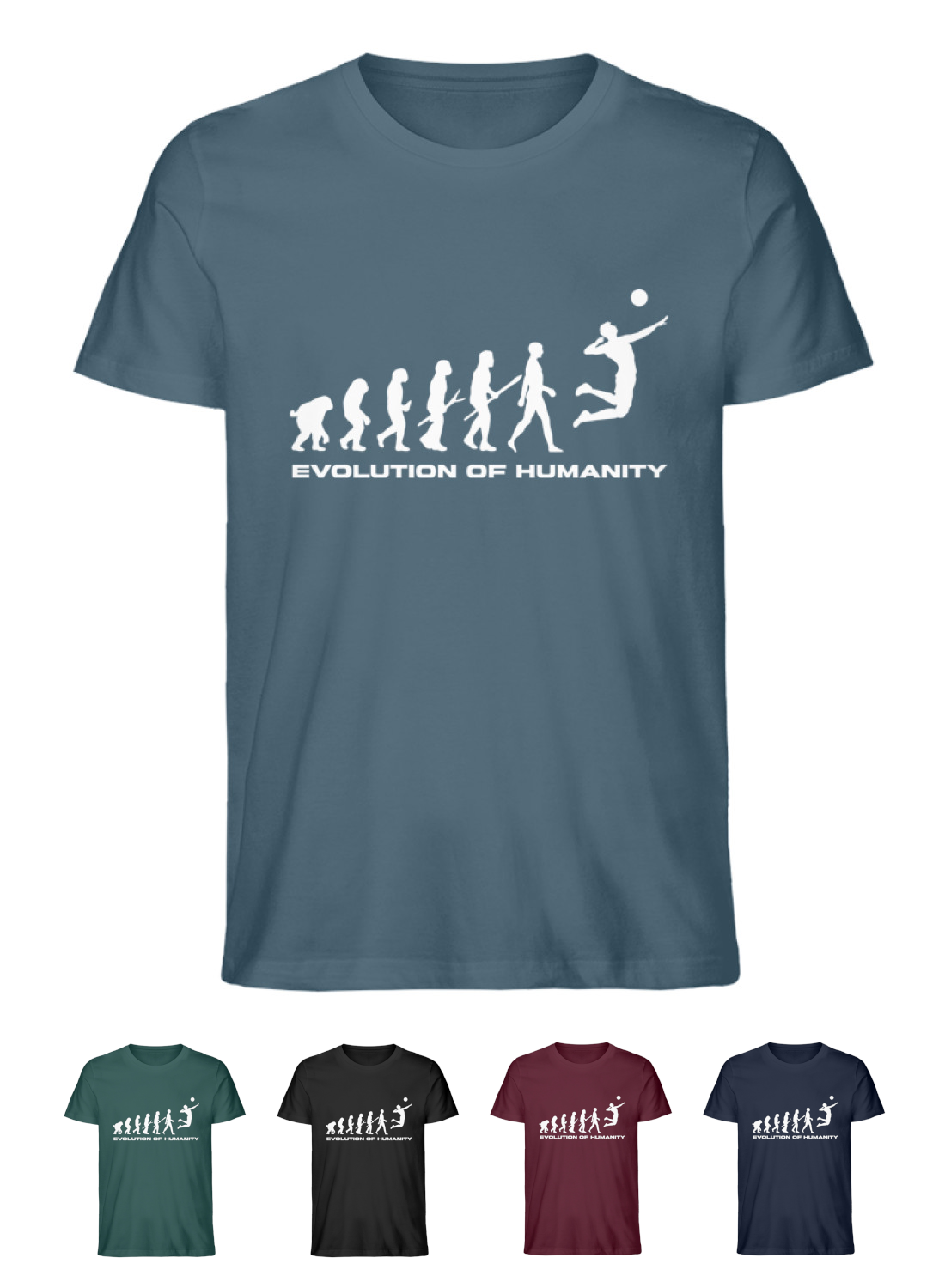 Evolution of Humanity - Unisex Premium Organic Bio-Baumwolle Shirt