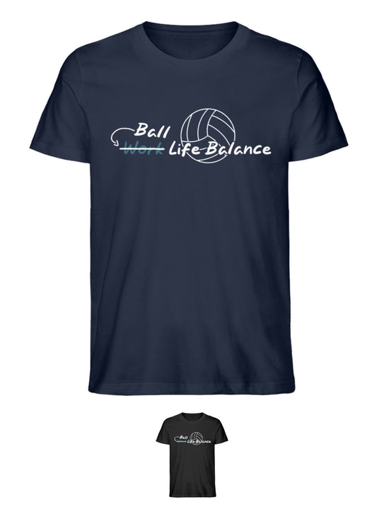 Ball Life Balance  - Unisex Premium Organic Bio-Baumwolle Shirt